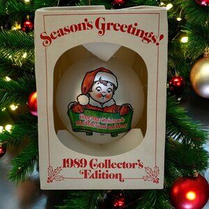 Campbells Soup Kids Glass Ball Christmas Tree Ornament - 1989